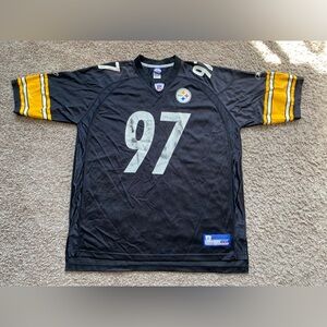 Vintage Reebok Pittsburgh Steelers Kendrell Bell #97 NFL Jersey Men’s Size 2XL
